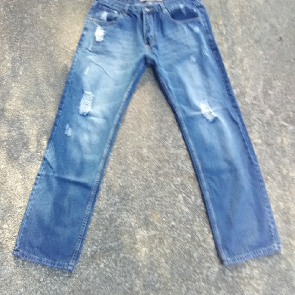 Red Snap Jeans